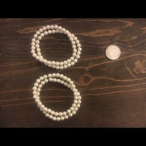 Two Pearl Bead Bracelets